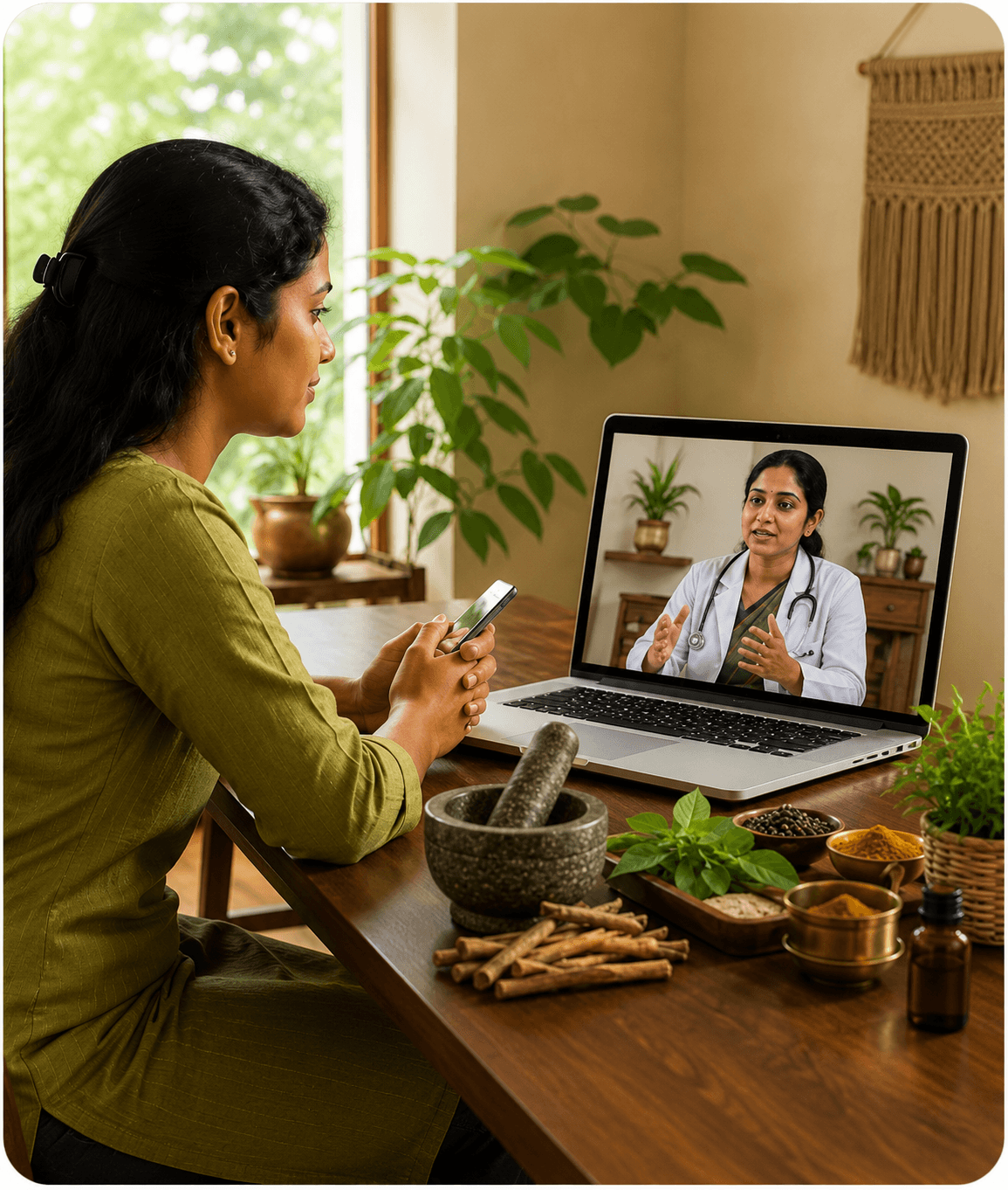 Shreevarma doctor consulting a patient